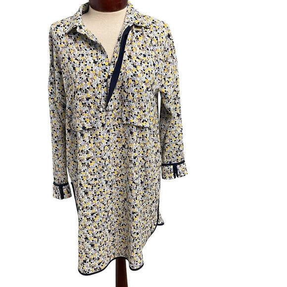 Zara Basic Womens Size Small Abstract Print Dress Lightweight Dressy Casual - Picture 1 of 4
